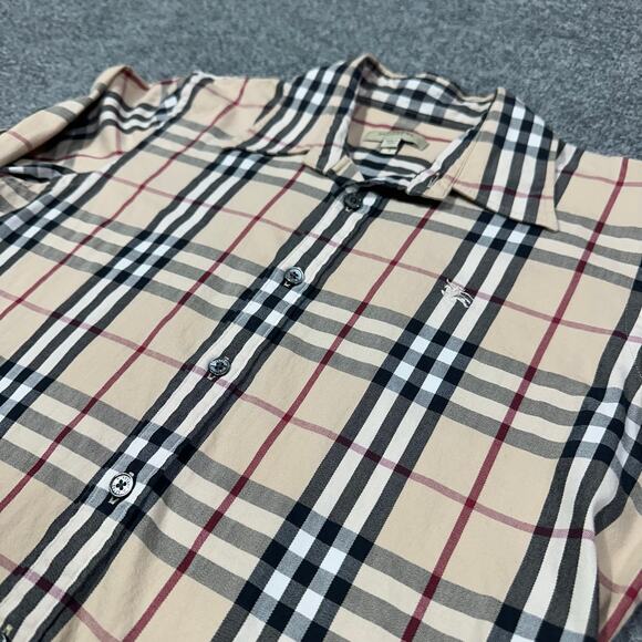 Burberry London Womens Small Nova Check Long Sleeve Button Up - Picture 6 of 8
